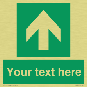 Safe condition Custom arrow up sign